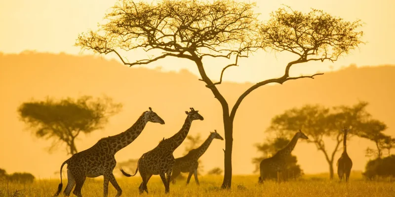 serengeti-wildlife-giraffes
